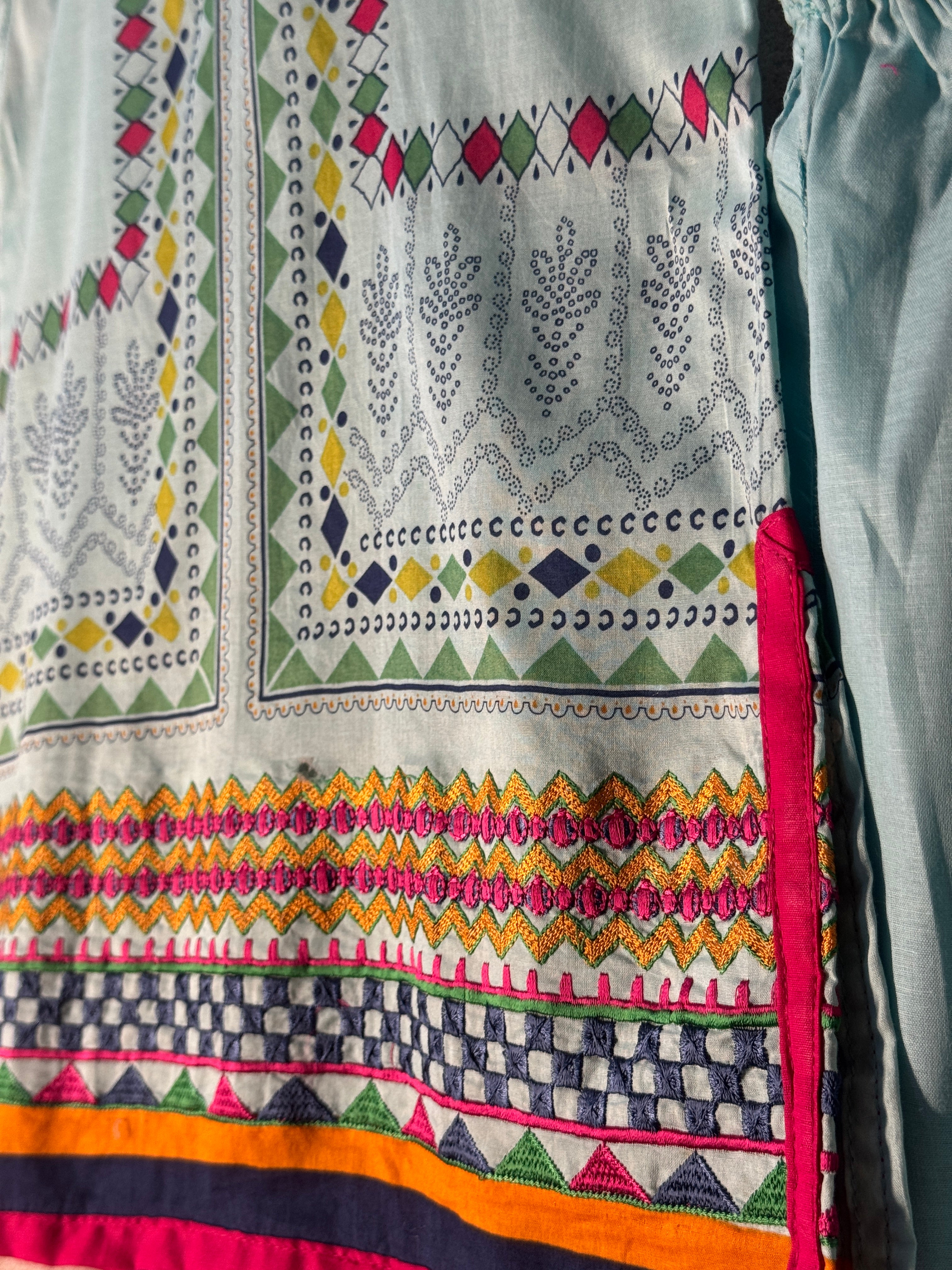 Aqua Rangoli Co-ord Set