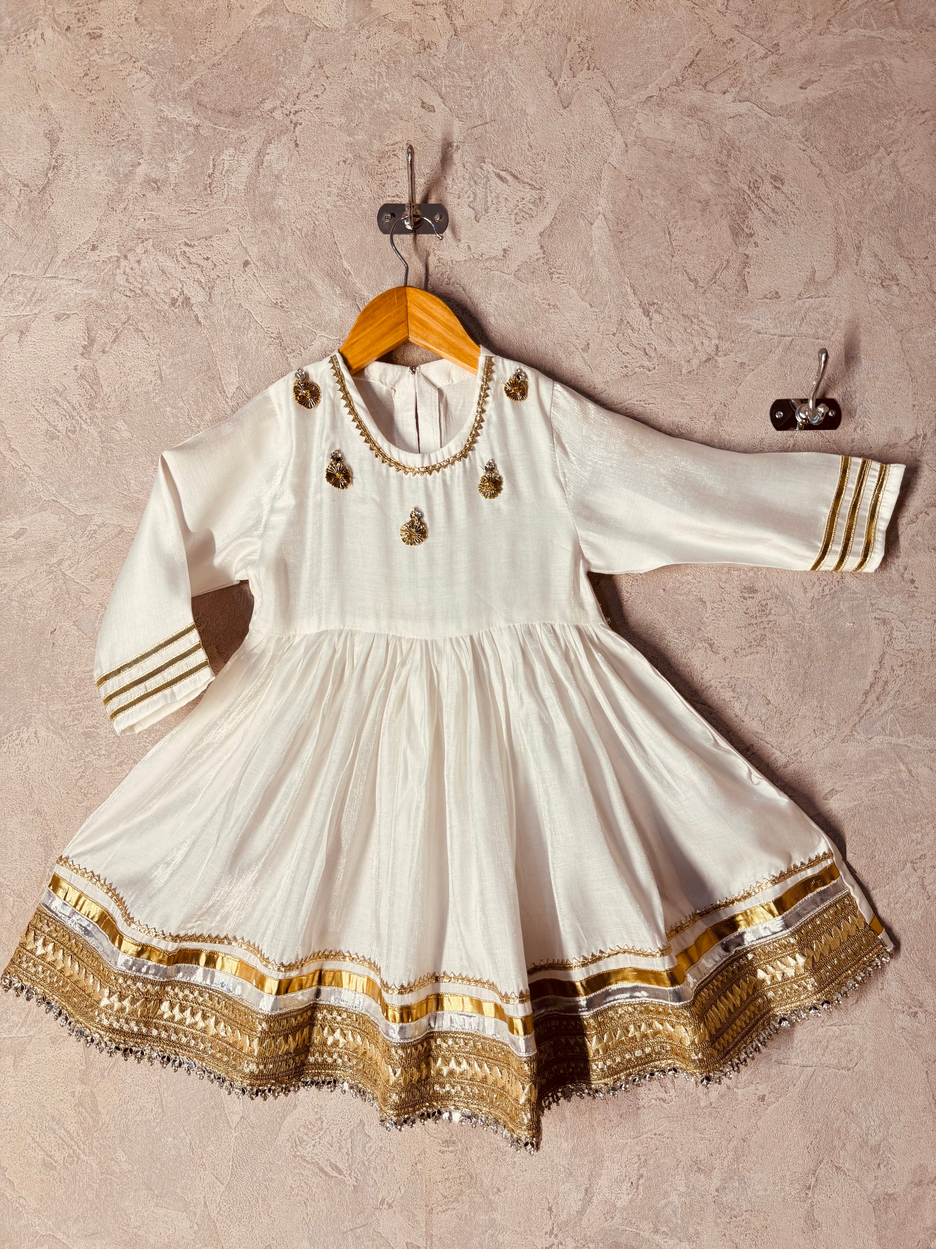Golden Blossom Anarkali