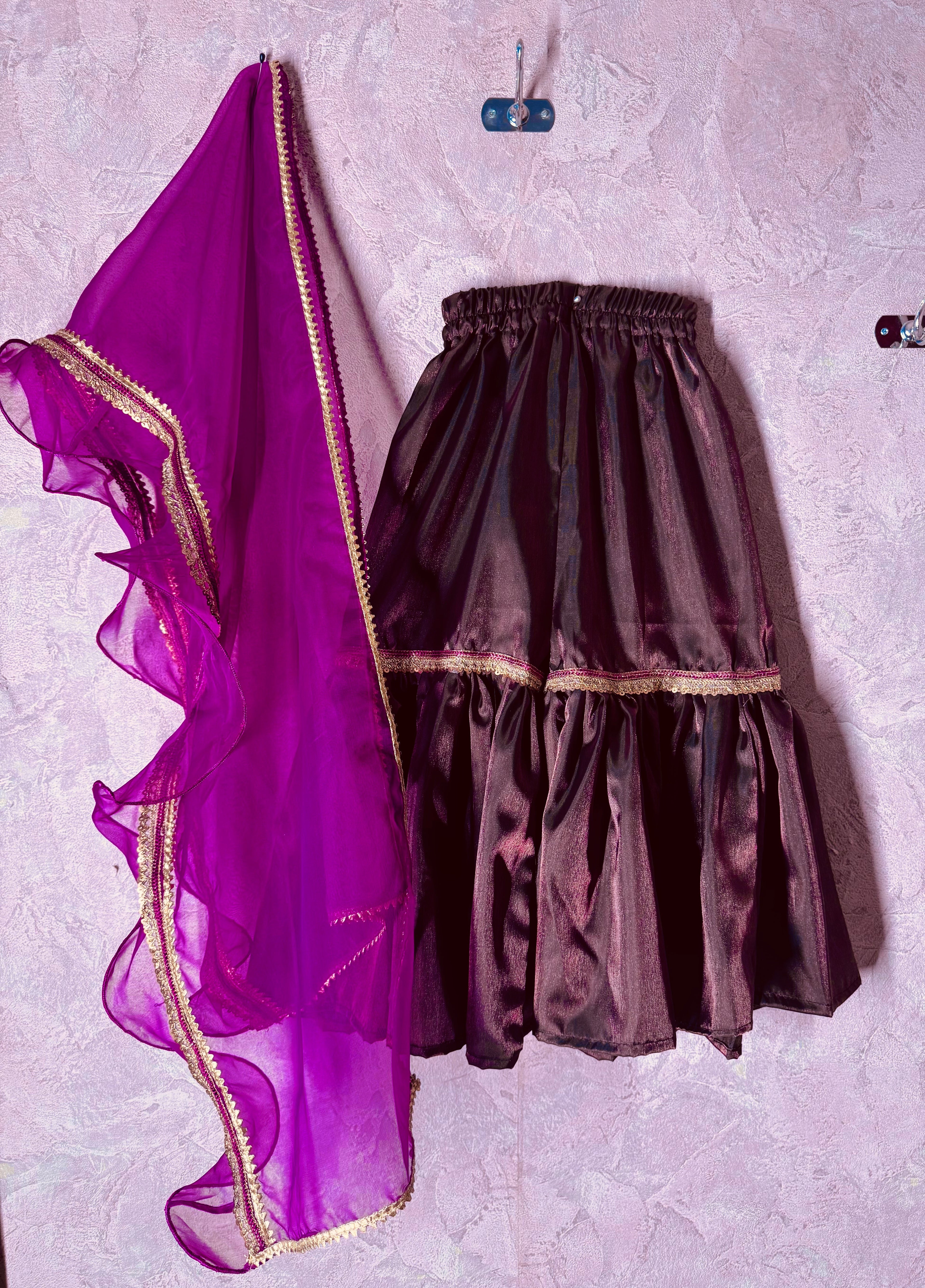 Amethyst Bloom Gharara Set