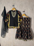 Noir Mehfil Gharara Set