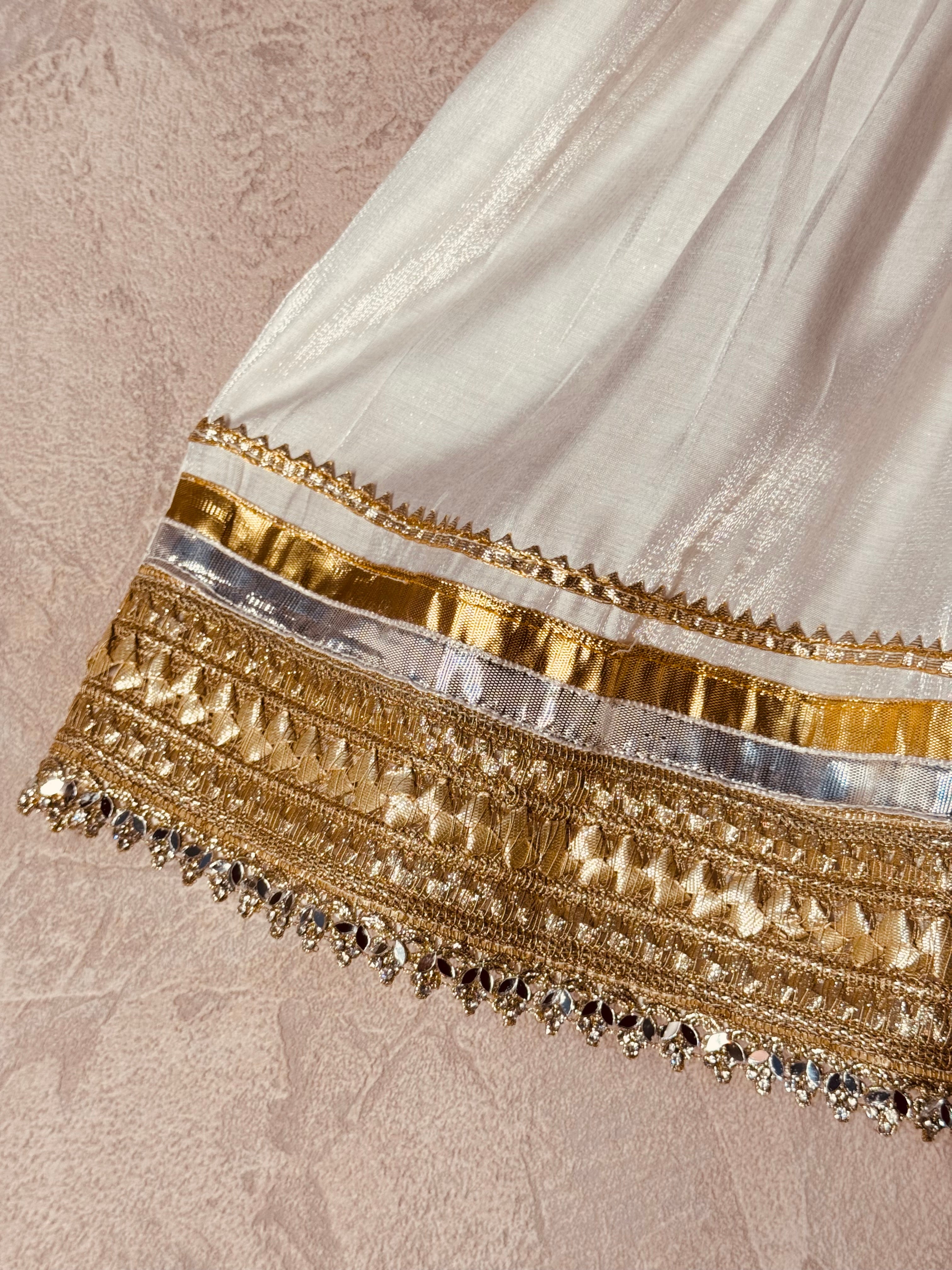 Golden Blossom Anarkali