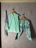 Mint Chikankari Co-ord Set