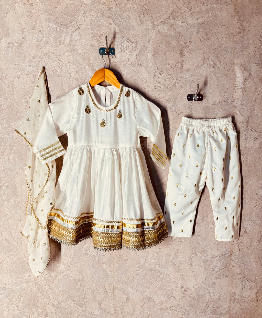 Golden Blossom Anarkali