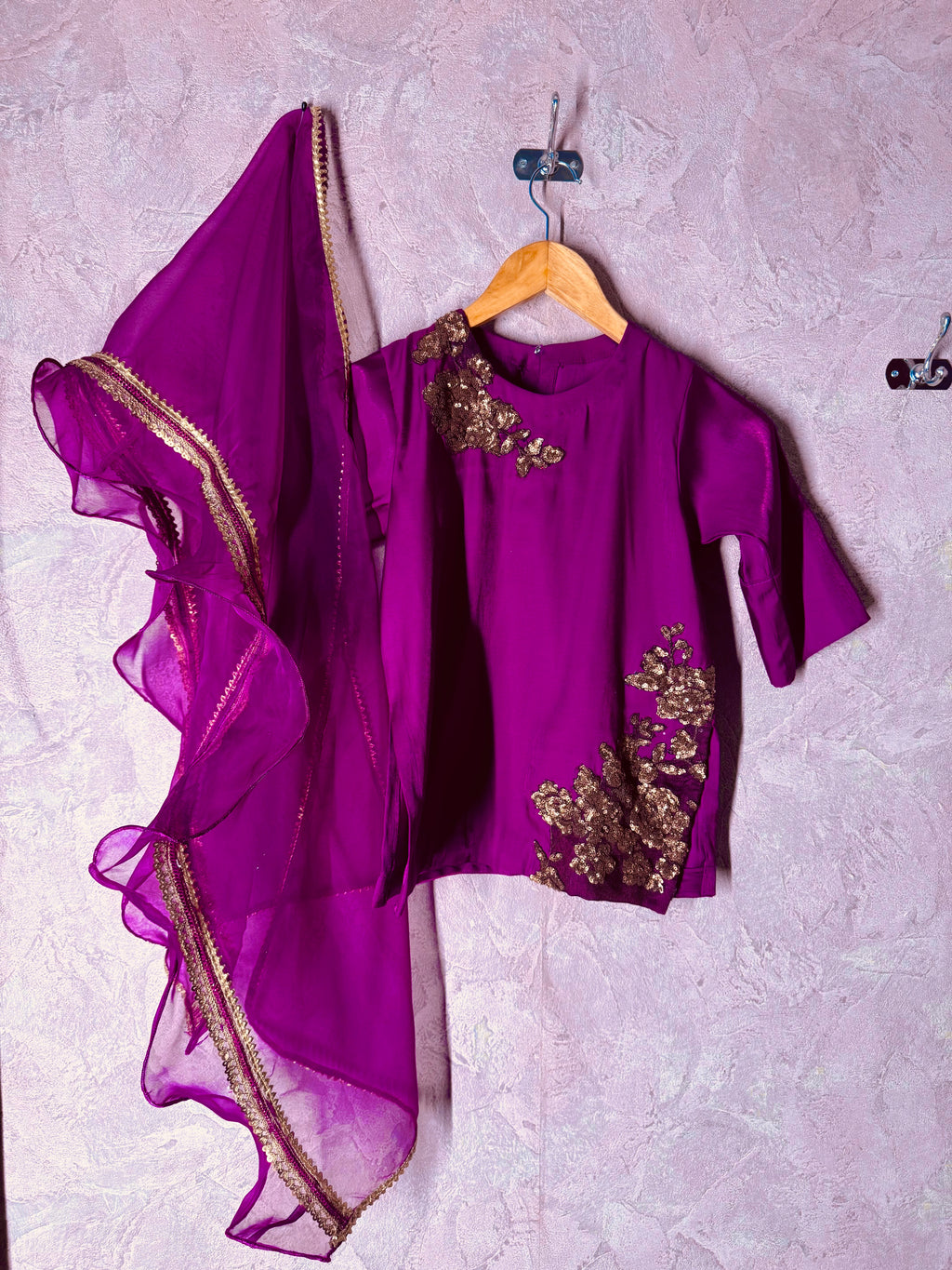 Amethyst Bloom Gharara Set