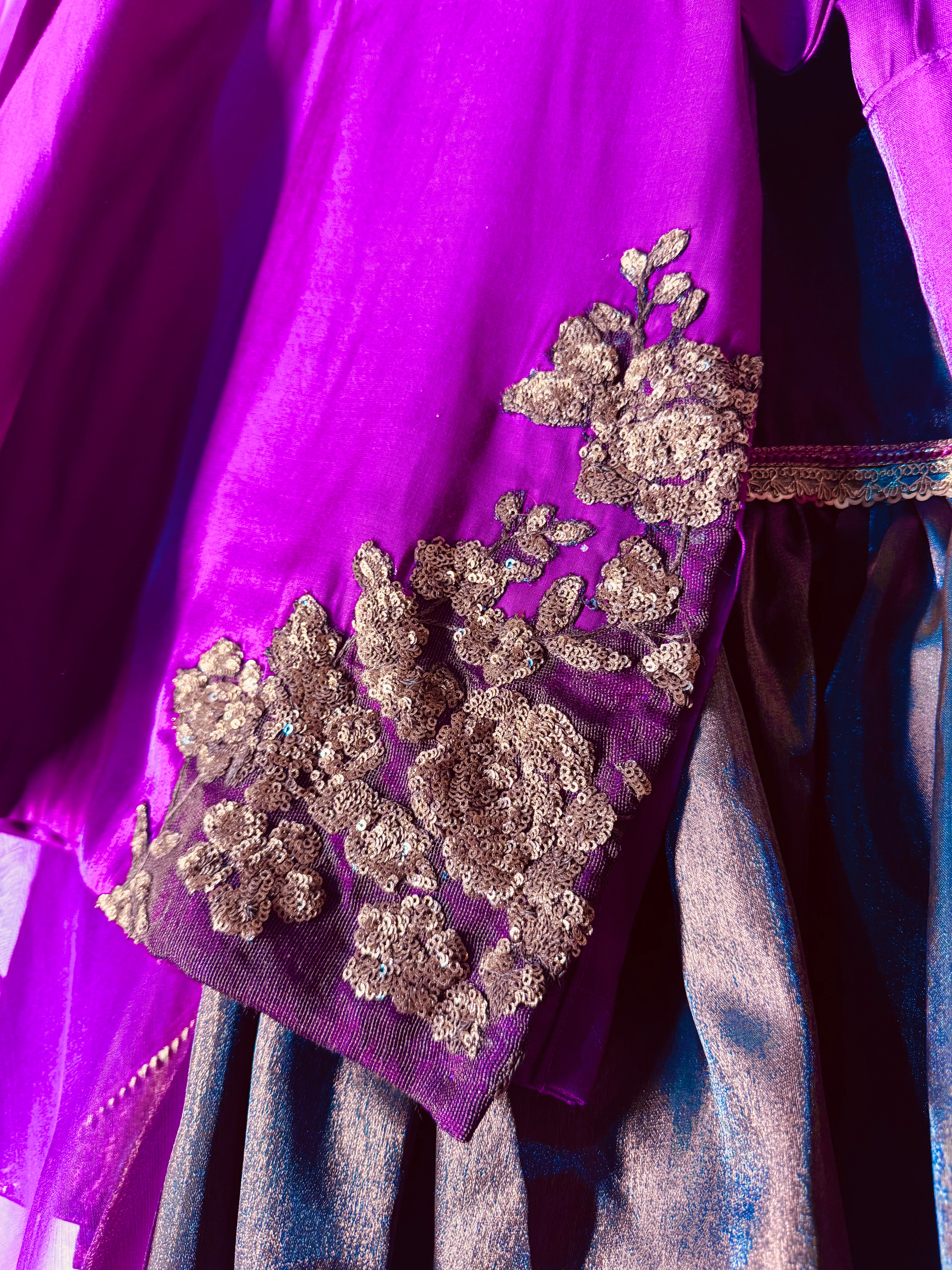 Amethyst Bloom Gharara Set