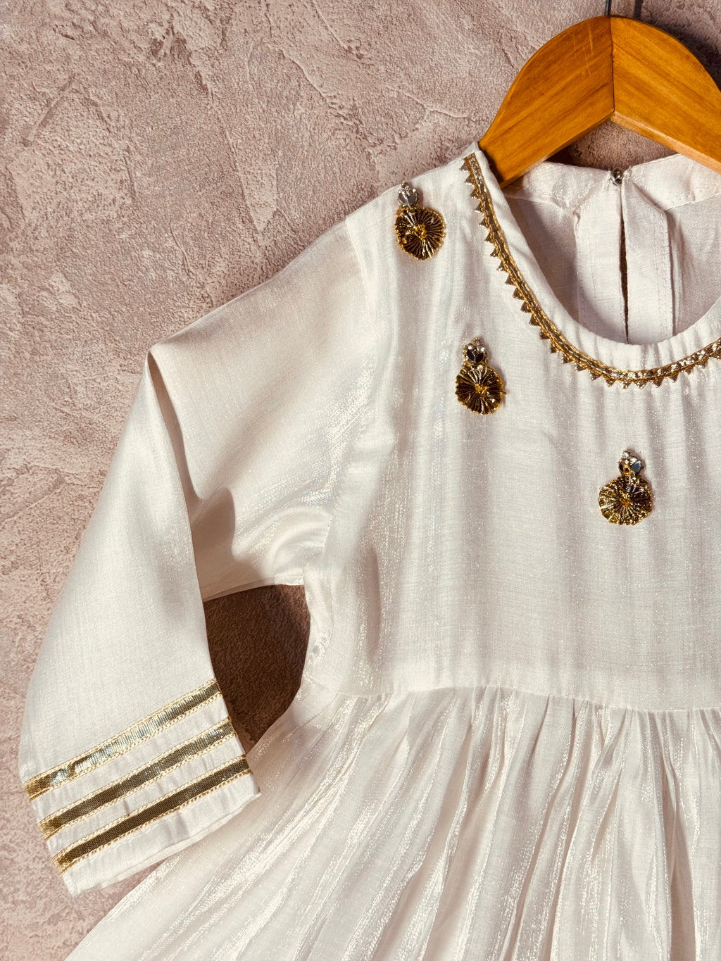Golden Blossom Anarkali
