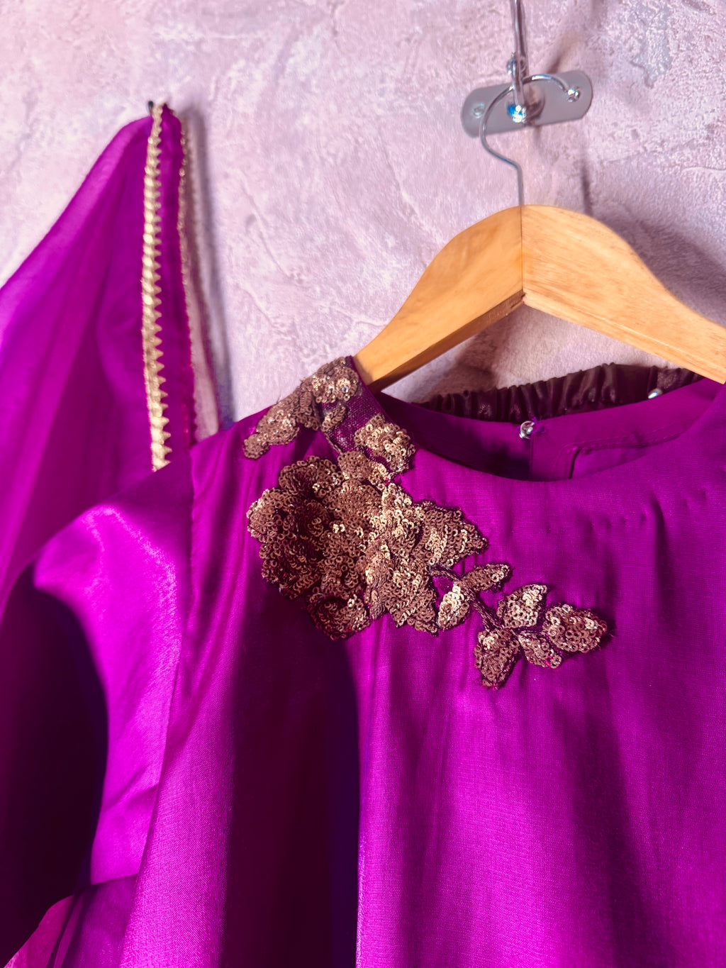 Amethyst Bloom Gharara Set