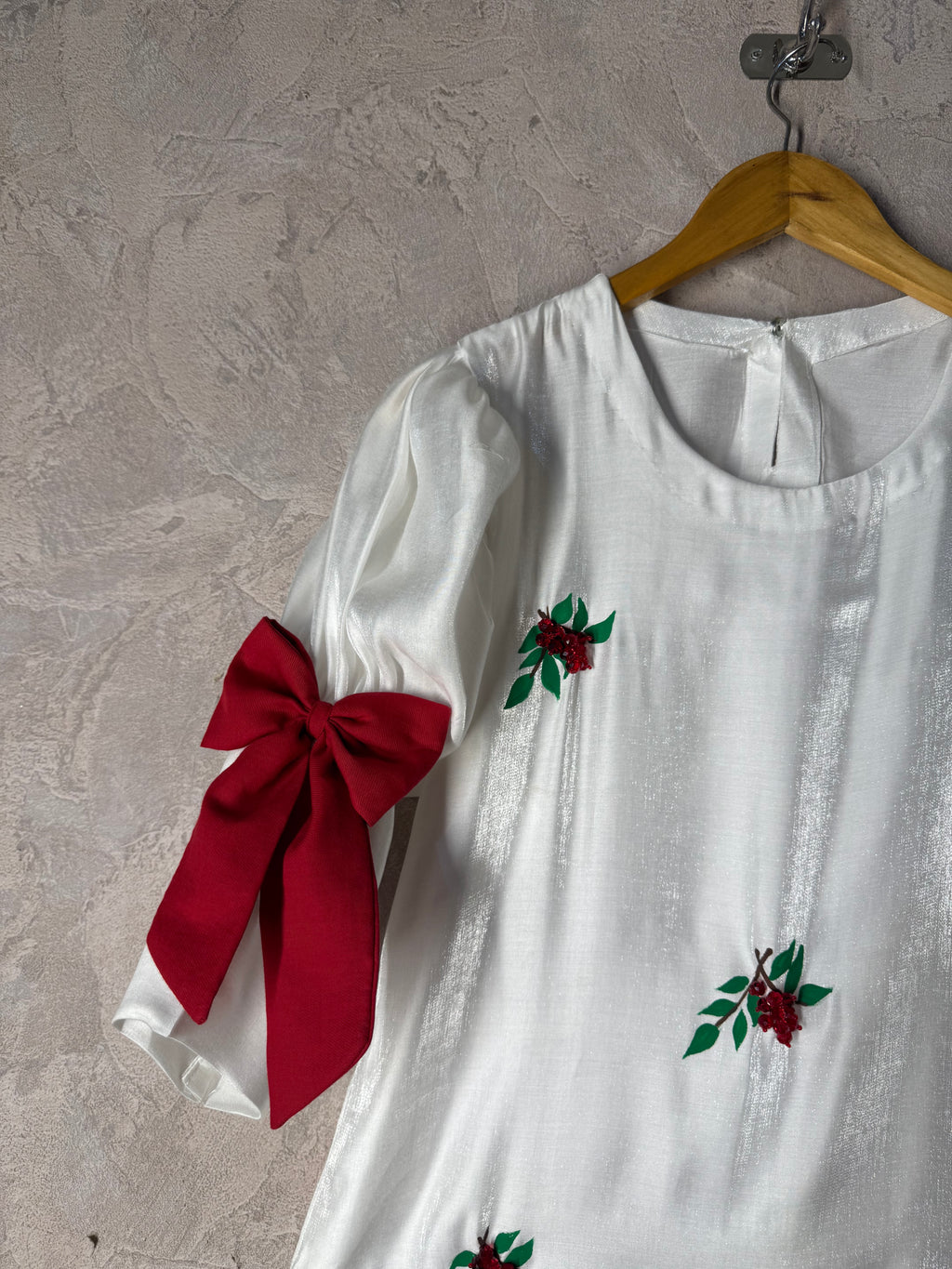 Scarlet Garden Hand Painted Lava Silk Co-ord Set