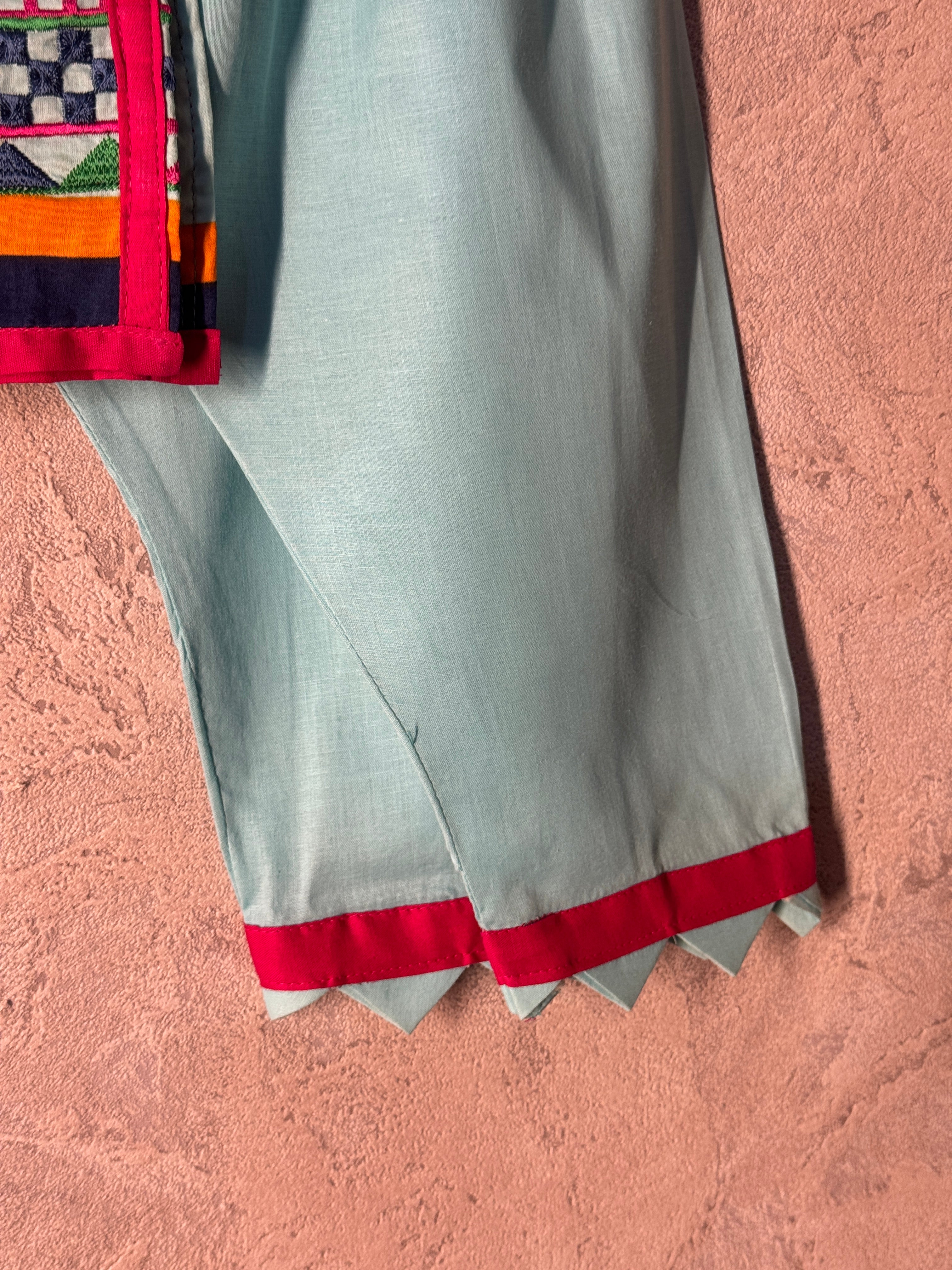 Aqua Rangoli Co-ord Set