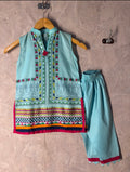 Aqua Rangoli Co-ord Set